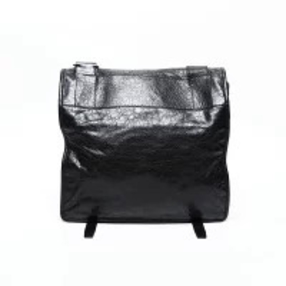 Balenciaga Leather Motocross Shoulder Bag Black - Picture 2 of 12